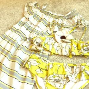 Janie and Jack bikini and coverup set